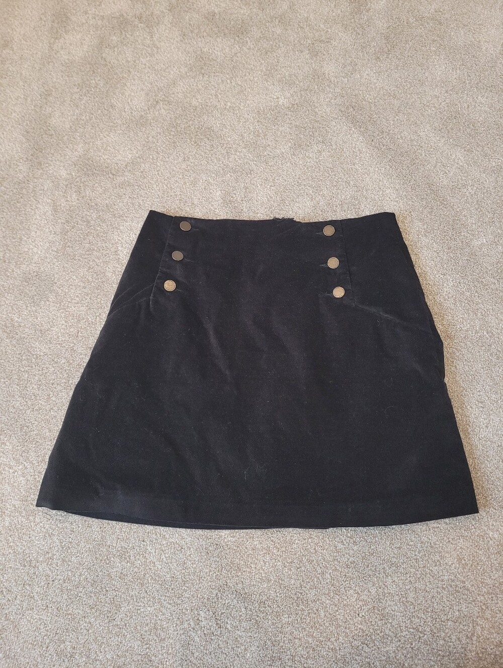 Boden Womens Black Felt Mini Skirts Size 6P
